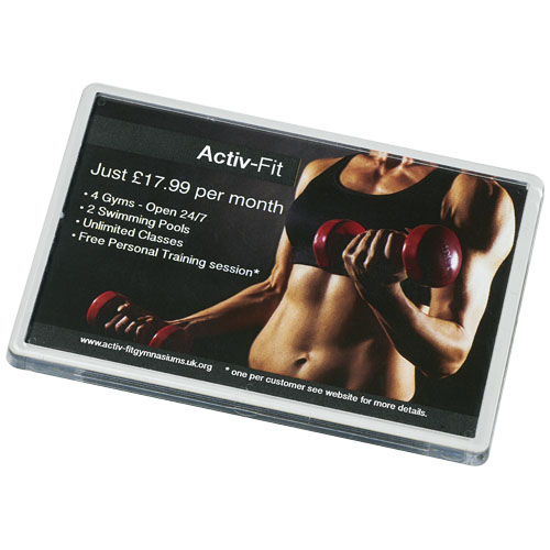 Mond Large Plastic Fridge Magnet - Transparent Clear