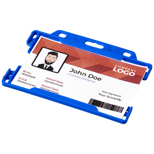 Vega Plastic Card Holder - Blue