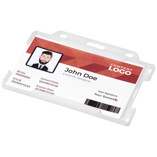 Vega Plastic Card Holder - Transparent Clear