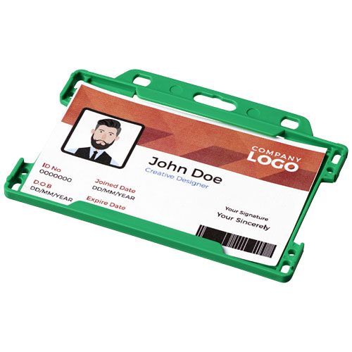 Vega Plastic Card Holder - Green