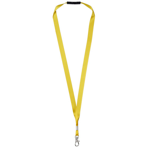 Oro Ribbon Lanyard With Break-Away Closure - Yellow