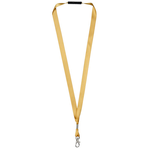 Oro Ribbon Lanyard With Break-Away Closure - Sand
