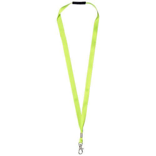 Oro Ribbon Lanyard With Break-Away Closure - Lime Green