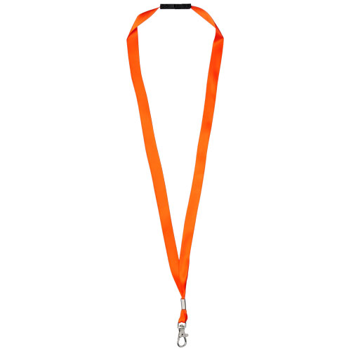 Oro Ribbon Lanyard With Break-Away Closure - Neon Orange