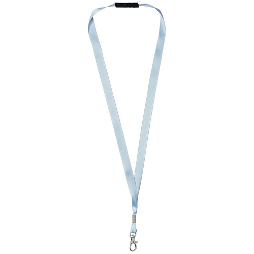 Oro Ribbon Lanyard With Break-Away Closure - Ice Blue