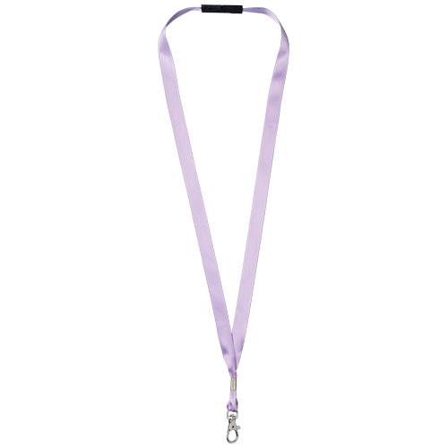 Oro Ribbon Lanyard With Break-Away Closure - Lilac