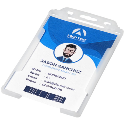 Pierre Transparent Badge Holder - Transparent Clear