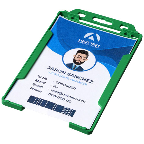 Pierre Transparent Badge Holder - Green
