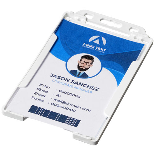 Pierre Transparent Badge Holder - White