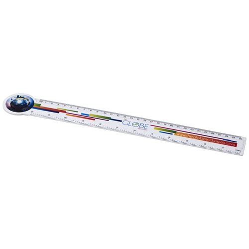 Loki 30 Cm Circle-Shaped Plastic Ruler - White