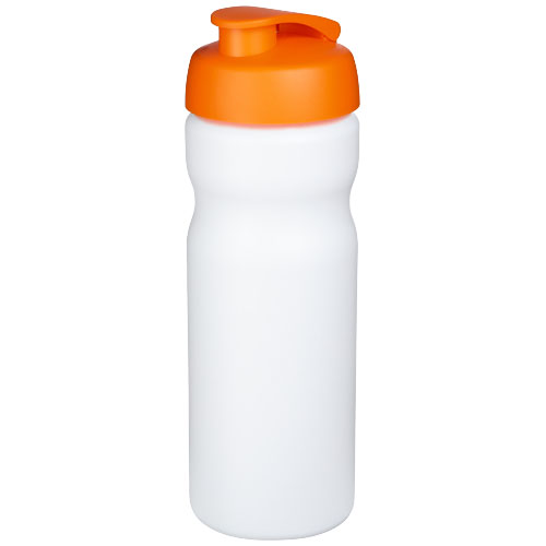 Baseline® Plus 650 ml Flip Lid Sport Bottle - White, Orange