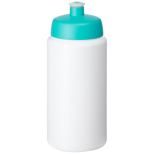Baseline® Plus Grip 500 ml Sports Lid Sport Bottle - White, Aqua