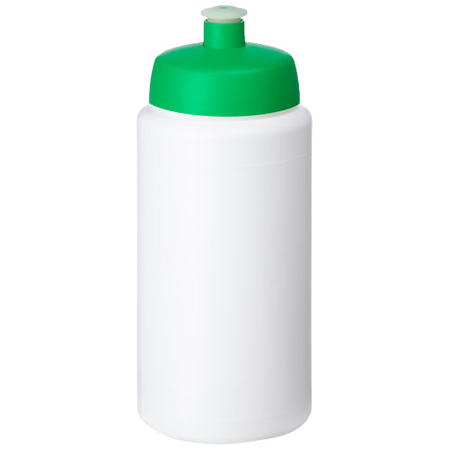 Baseline® Plus Grip 500 ml Sports Lid Sport Bottle - White, Green
