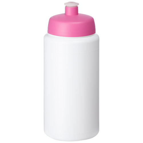 Baseline® Plus Grip 500 ml Sports Lid Sport Bottle - White, Pink