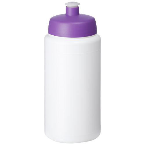 Baseline® Plus Grip 500 ml Sports Lid Sport Bottle - White, Purple