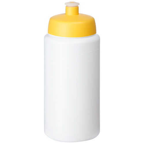 Baseline® Plus Grip 500 ml Sports Lid Sport Bottle - White, Yellow