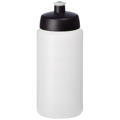 Baseline® Plus Grip 500 ml Sports Lid Sport Bottle - Transparent, Black