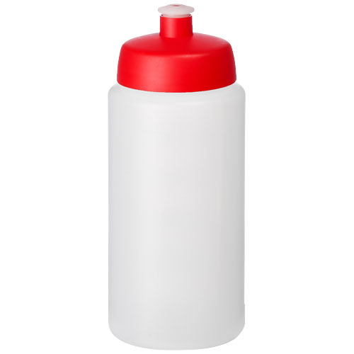Baseline® Plus Grip 500 ml Sports Lid Sport Bottle - Transparent, Red