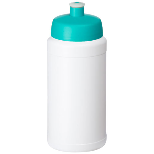 Baseline® Plus 500 ml Bottle With Sports Lid - White, Aqua