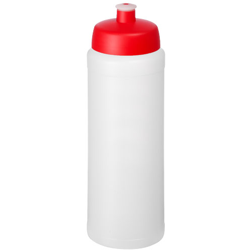 Baseline® Plus Grip 750 ml Sports Lid Sport Bottle - Transparent, Red