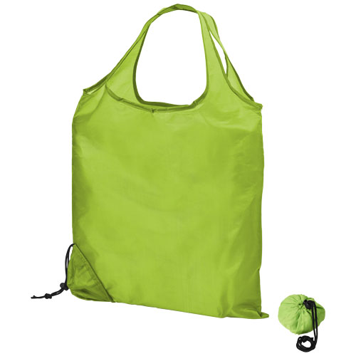 Scrunchy Shopping Tote Bag - Lime Green