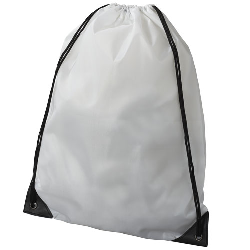 Economy Drawstring Bag - White