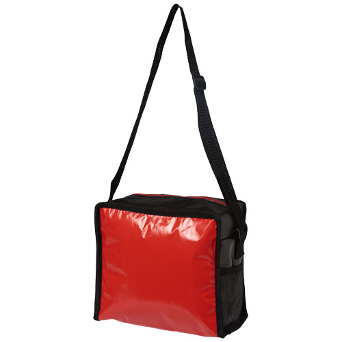Cool Cube Lunch Cooler Bag With Shoulder Strap - Red