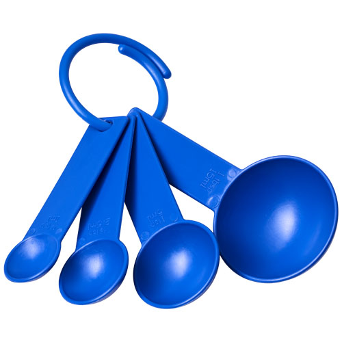 Ness Plastic Measuring Spoon Set With 4 Sizes - Blue