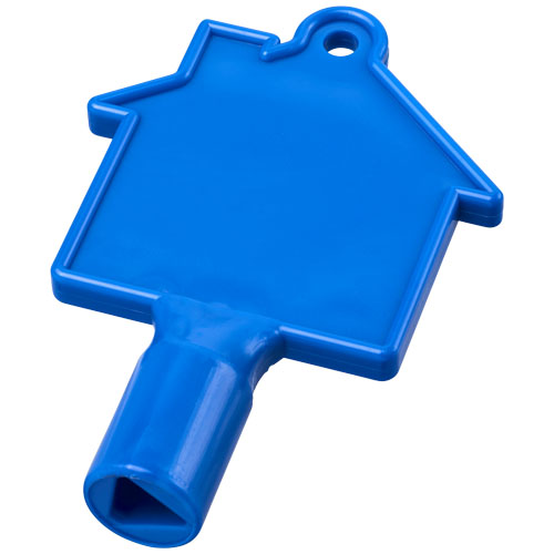 Maximilian House-Shaped Meterbox Key - Blue