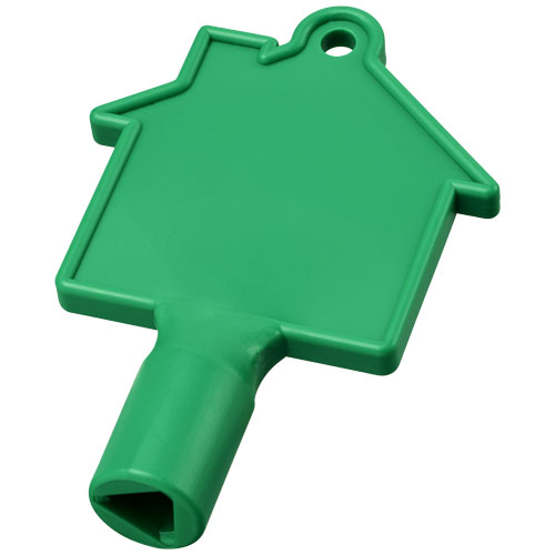Maximilian House-Shaped Meterbox Key - Green
