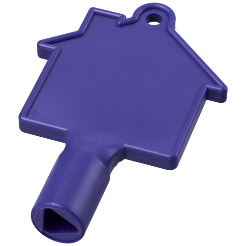 Maximilian House-Shaped Meterbox Key - Purple