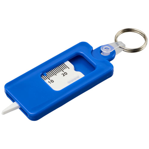 Kym Tyre Tread Check Keychain - Blue