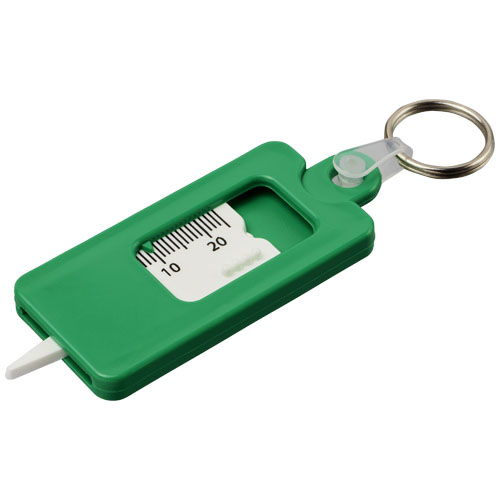 Kym Tyre Tread Check Keychain - Green