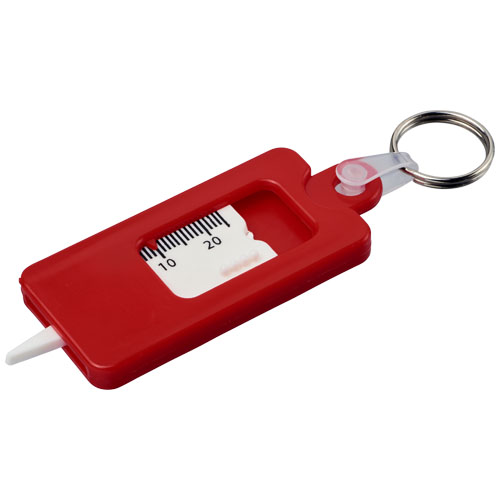 Kym Tyre Tread Check Keychain - Red