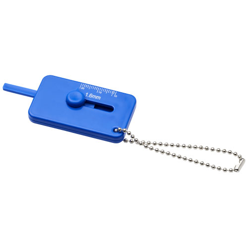 Kepi Tyre Tread Check Keyring - Blue
