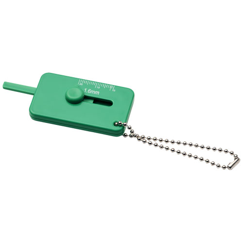 Kepi Tyre Tread Check Keyring - Green