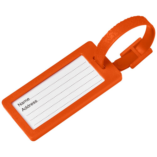 River Window Luggage Tag - Orange