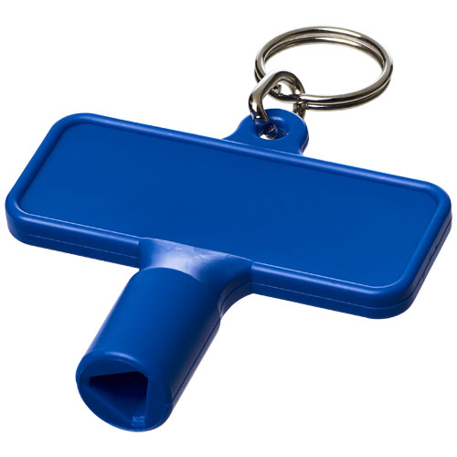 Maximilian Rectangular Utility Key Keychain  - Blue