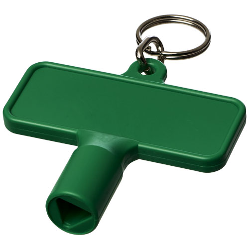 Maximilian Rectangular Utility Key Keychain  - Green