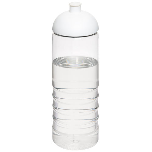 H2O Treble 750 ml Dome Lid Sport Bottle - Transparent, White