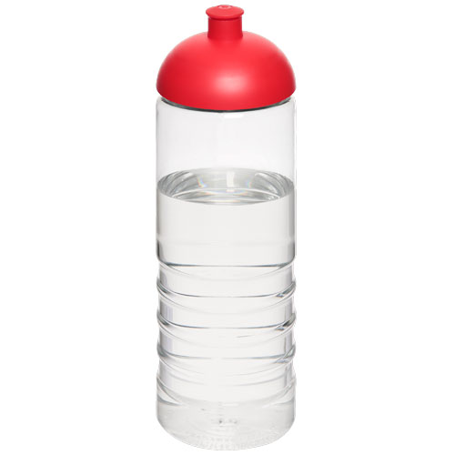 H2O Treble 750 ml Dome Lid Sport Bottle - Transparent, Red