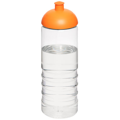 H2O Treble 750 ml Dome Lid Sport Bottle - Transparent, Orange