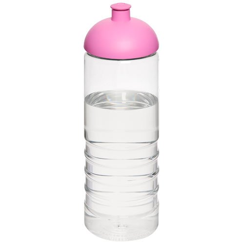 H2O Treble 750 ml Dome Lid Sport Bottle - Transparent, Pink