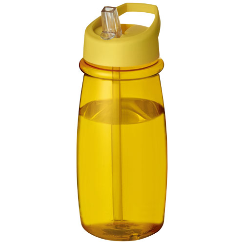 H2O Pulse 600 ml Spout Lid Sport Bottle - Yellow