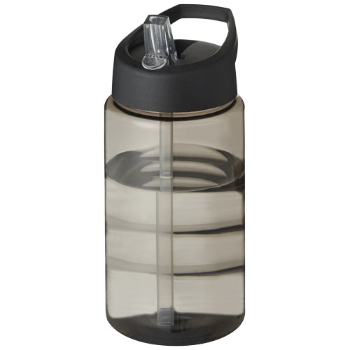 H2O Bop 500 ml Spout Lid Sport Bottle - Charcoal, Black