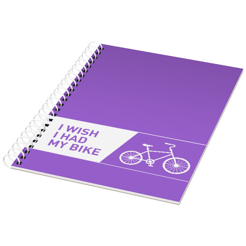 Rothko A4 Notebook - Purple, White