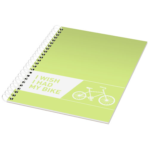 Rothko A5 Notebook - Lime, White