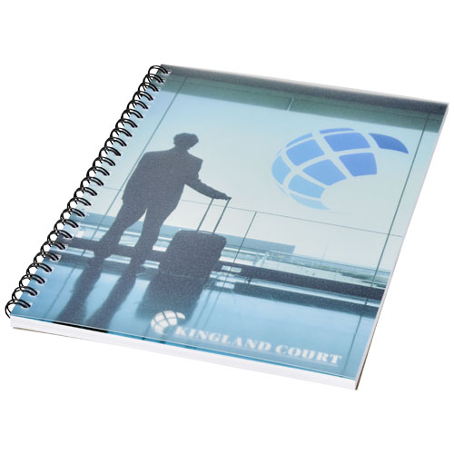 Desk-Mate® Wire-O A5 Notebook Pp Cover - White, Black