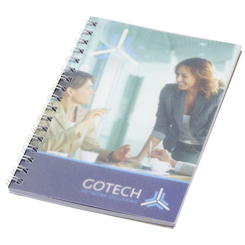 Desk-Mate® Wire-O A6 Notebook Pp Cover - White