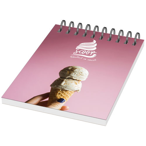 Desk-Mate® Wire-O A7 Notebook Pp Cover - White, Black